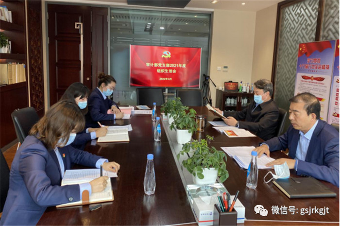 審計部黨支部召開2021年度組織生活會